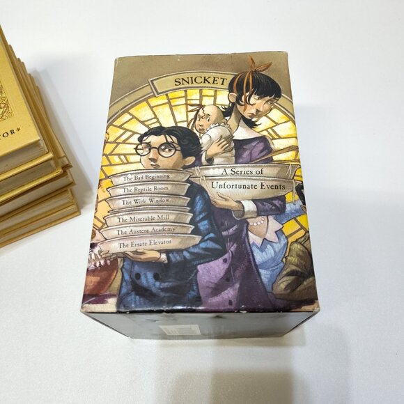 Loathsome Library A Series Of Unfortunate Events Box Set Vol 1-6 Lemony Snicket - Picture 5 of 8